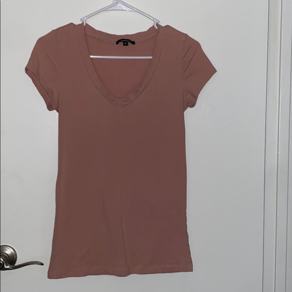 Pink hip length tee